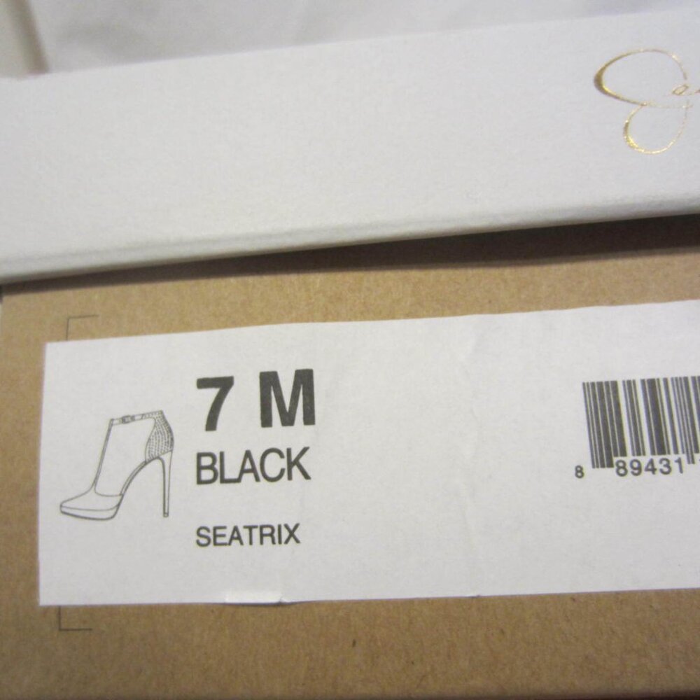 Jessica Simpson Black Heels with Gold Accents - Picture 9 of 9